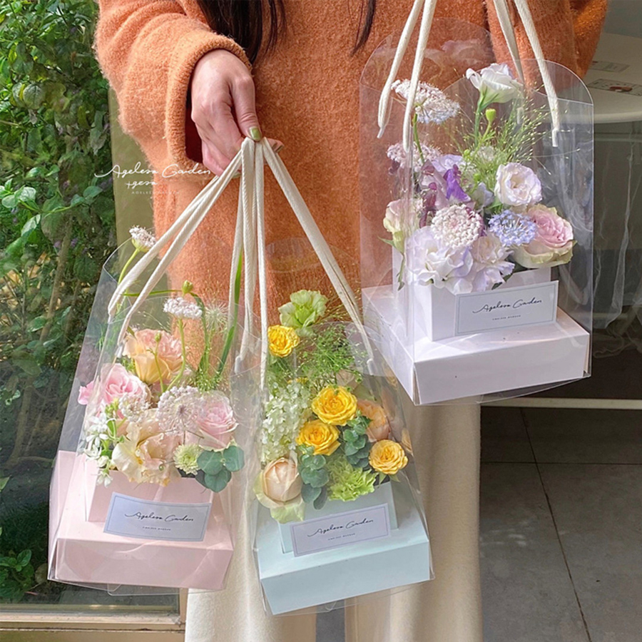 Anda Florist Supply - 5/10Pcs, Hand Flower Packaging Box, Waterproof