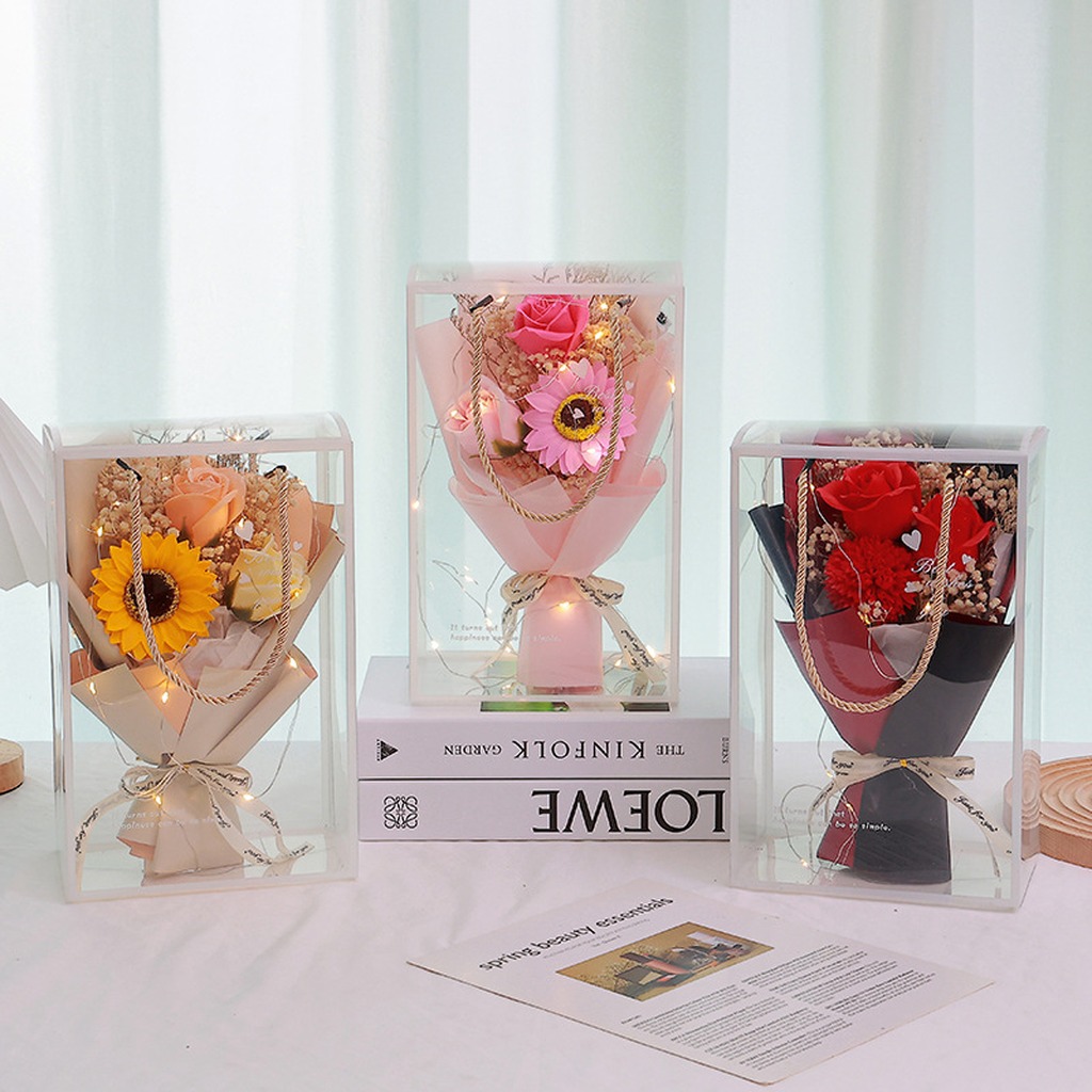 Dried Flower Bunch - Soap Flower Decorative Bouquet Portable Dried