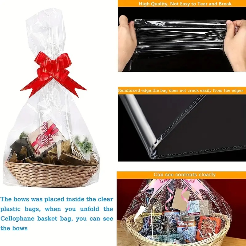20/50 piece large clear cellop - Cellophane Wrap Clear avis et prix