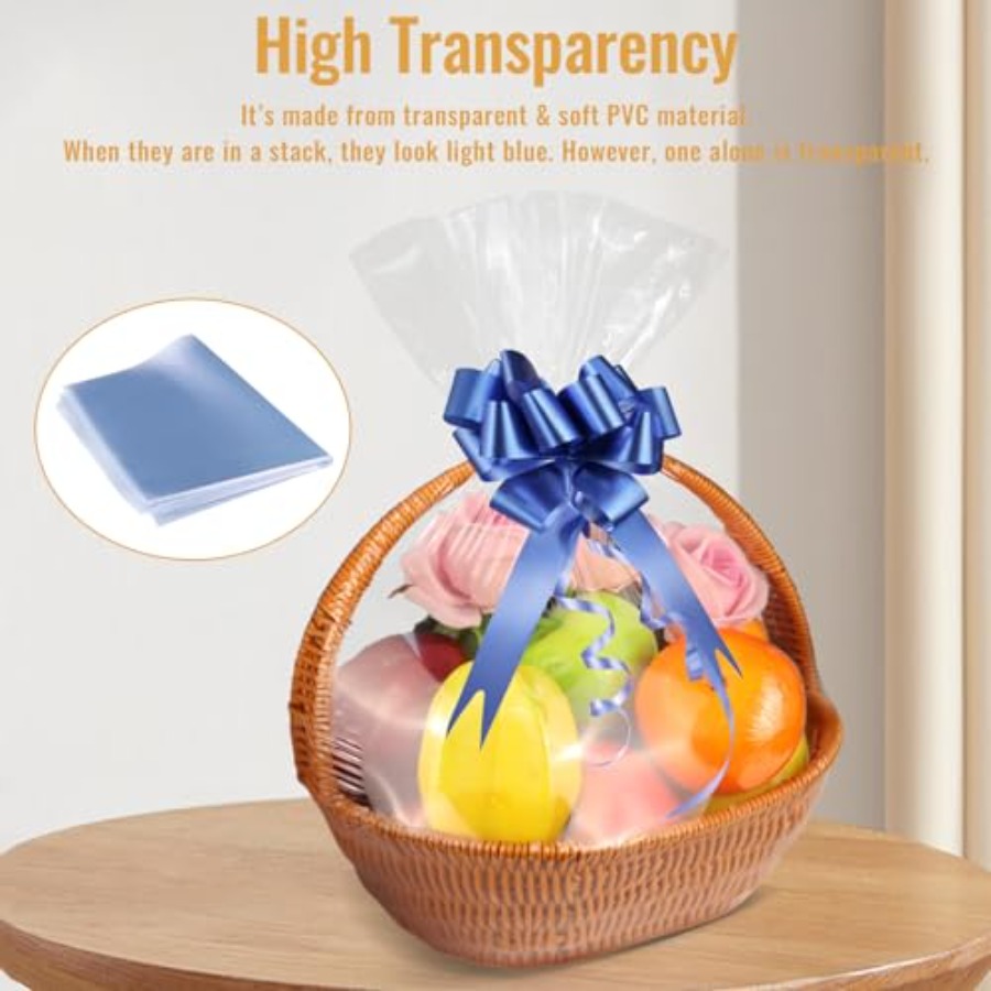 90PCS Shrink Wrap Bags for Chr - Cellophane Wrap Clear avis et prix