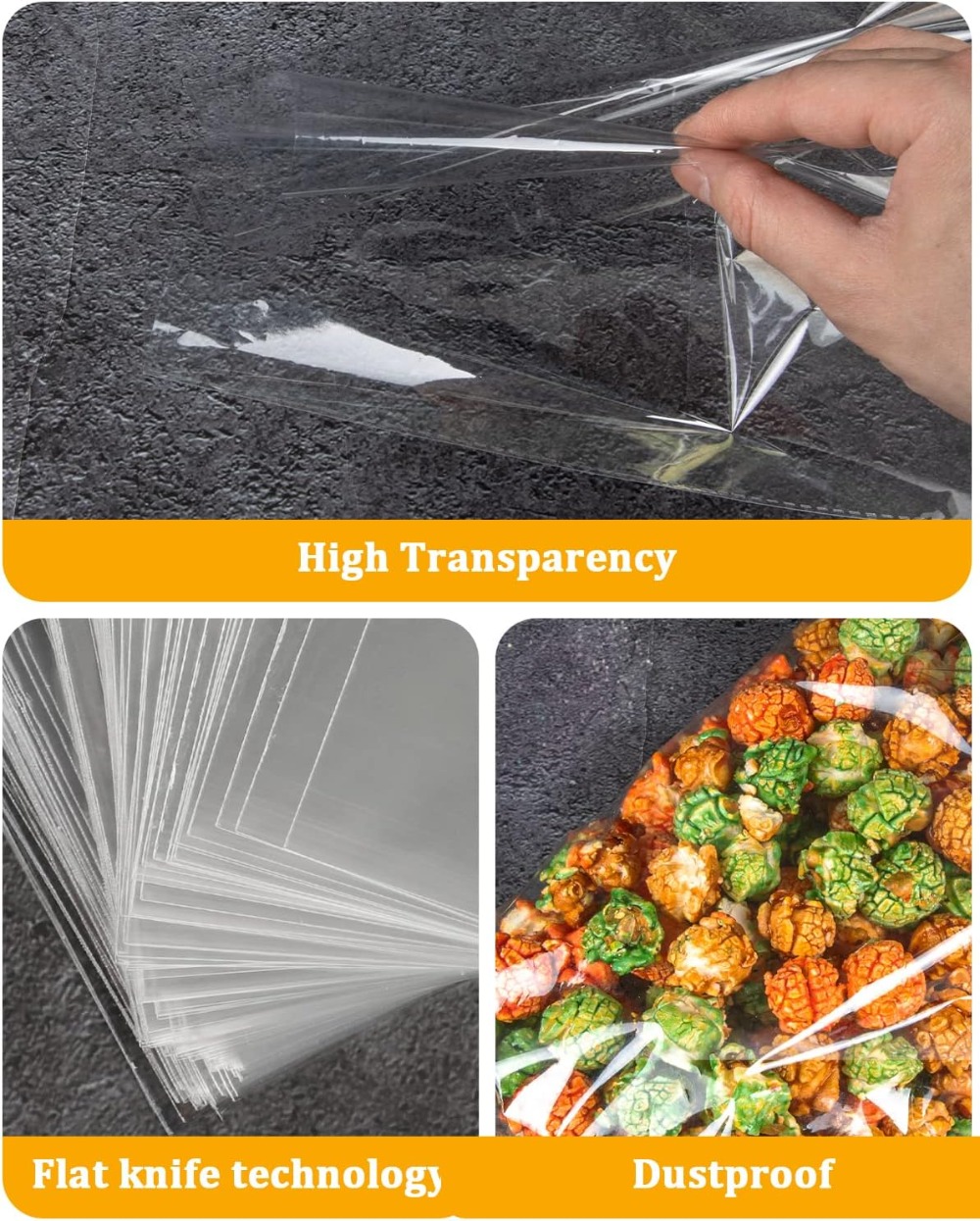 100pcs Cellophane Bags 10x14 C - Cellophane Wrap Clear avis et prix