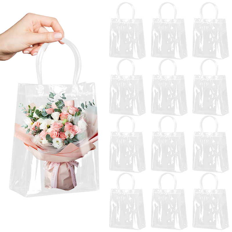 5/10Pcs Clear Gift Bag with Ha - Cellophane Wrap Clear avis et prix