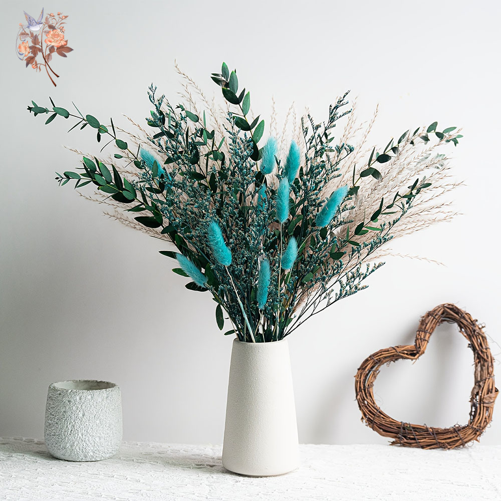 Blue Natural Dried Flowers Pam - Dried Flower Bunch avis et prix