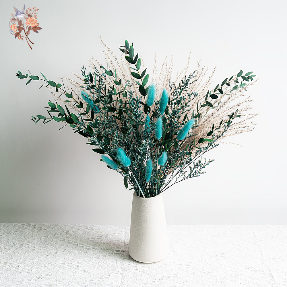 Blue Natural Dried Flowers Pam - Dried Flower Bunch avis et prix