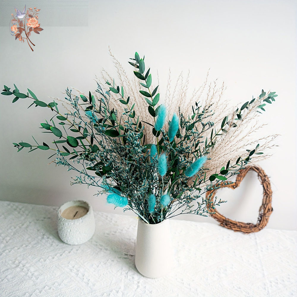 Blue Natural Dried Flowers Pam - Dried Flower Bunch avis et prix