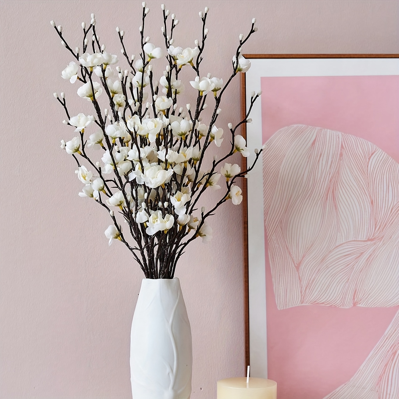5 personal flower yellow plum  - Eucalyptus Preserved avis et prix