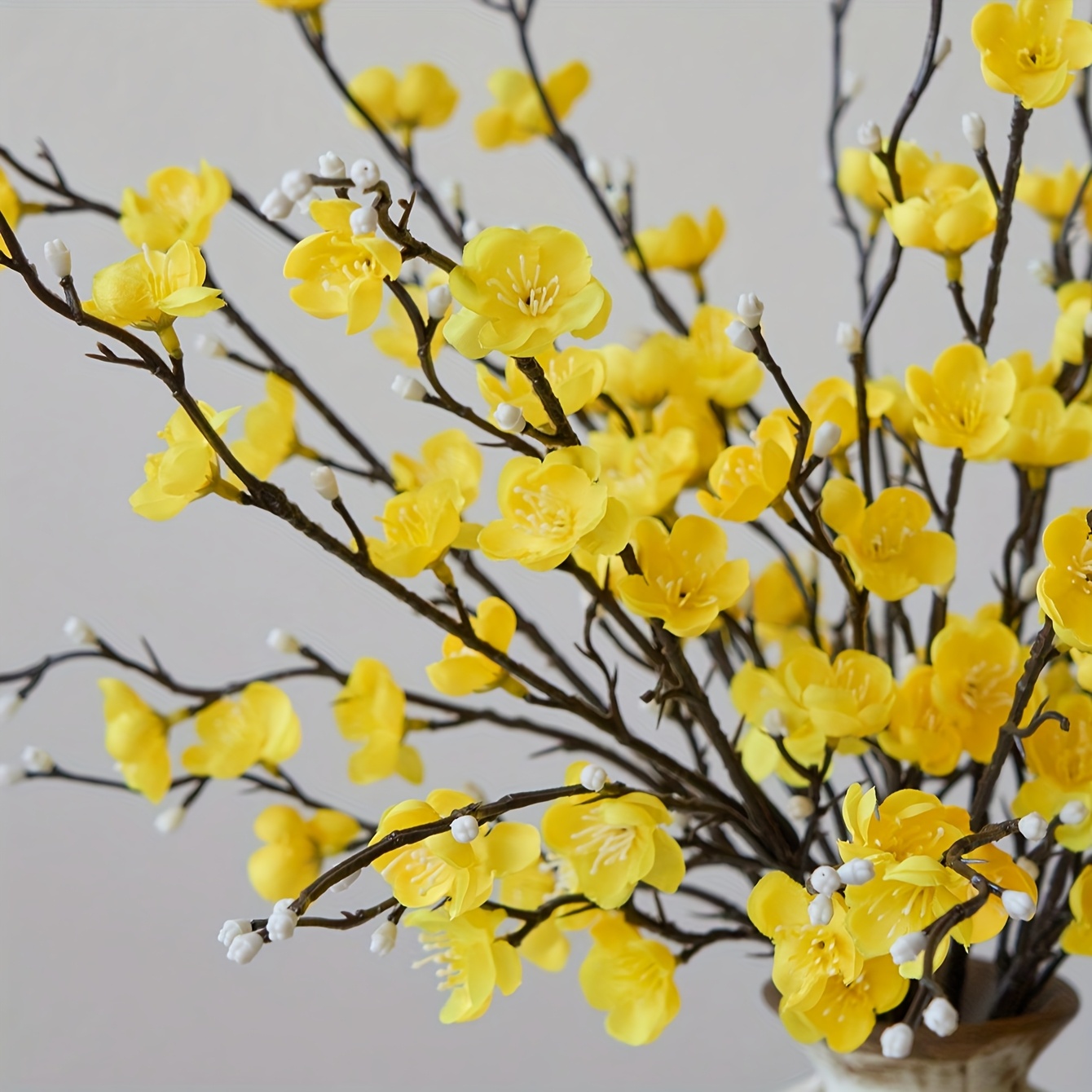 5 personal flower yellow plum  - Eucalyptus Preserved avis et prix