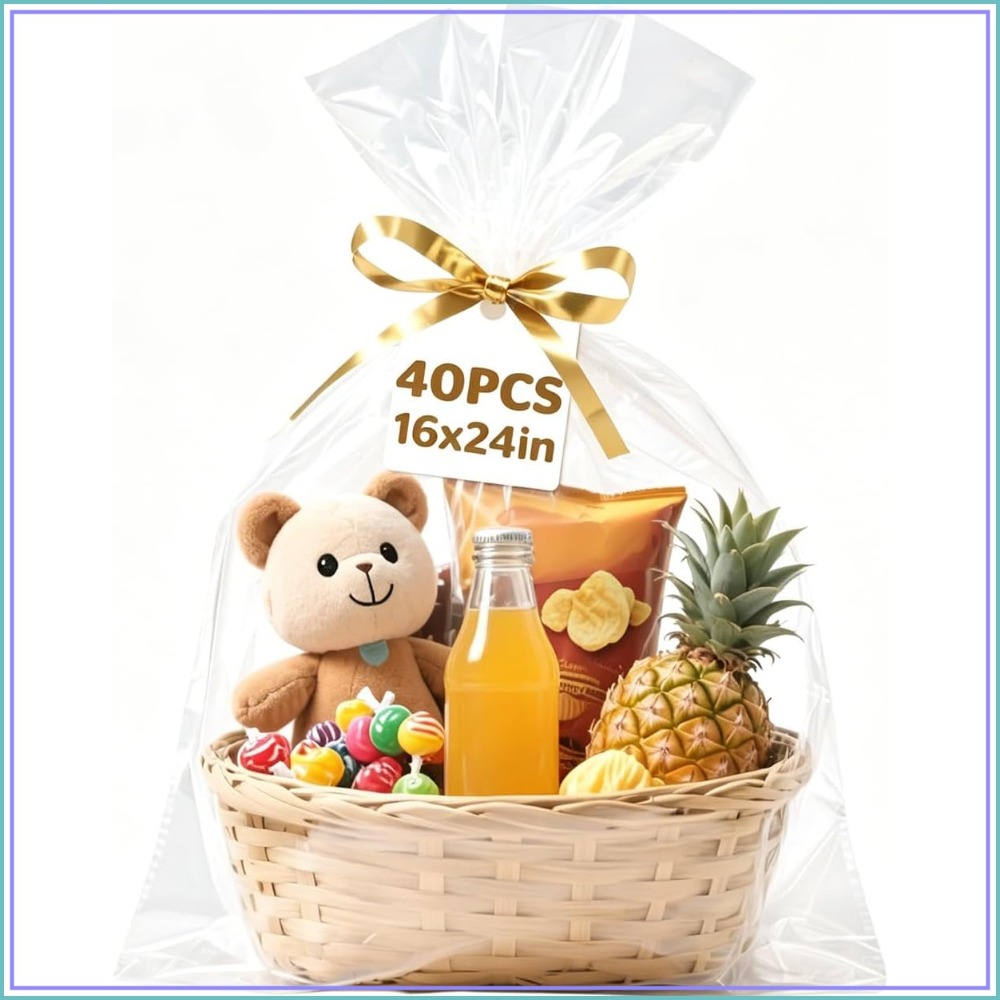40 Pcs Cellophane Bags 16x24 I - Cellophane Wrap Clear avis et prix