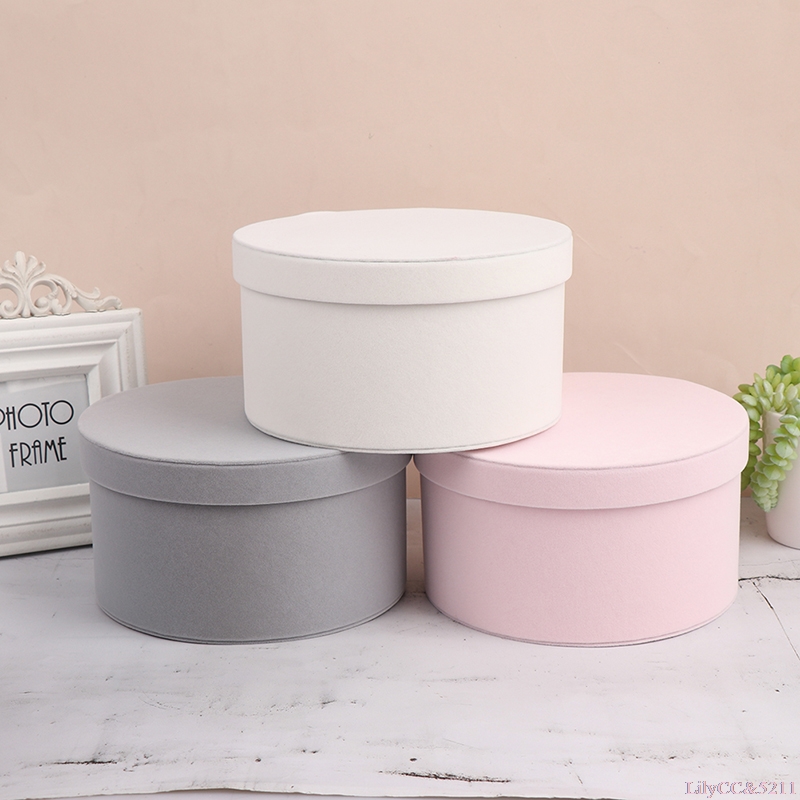 Velvet Round Flowers Box Gift  - Anda Florist Supply avis et prix
