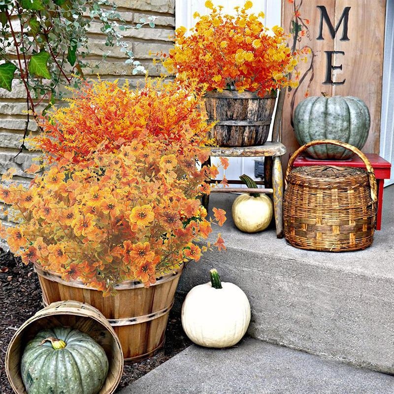1Pcs Bundle Artificial Fall Fl - Dried Flower Bunch avis et prix