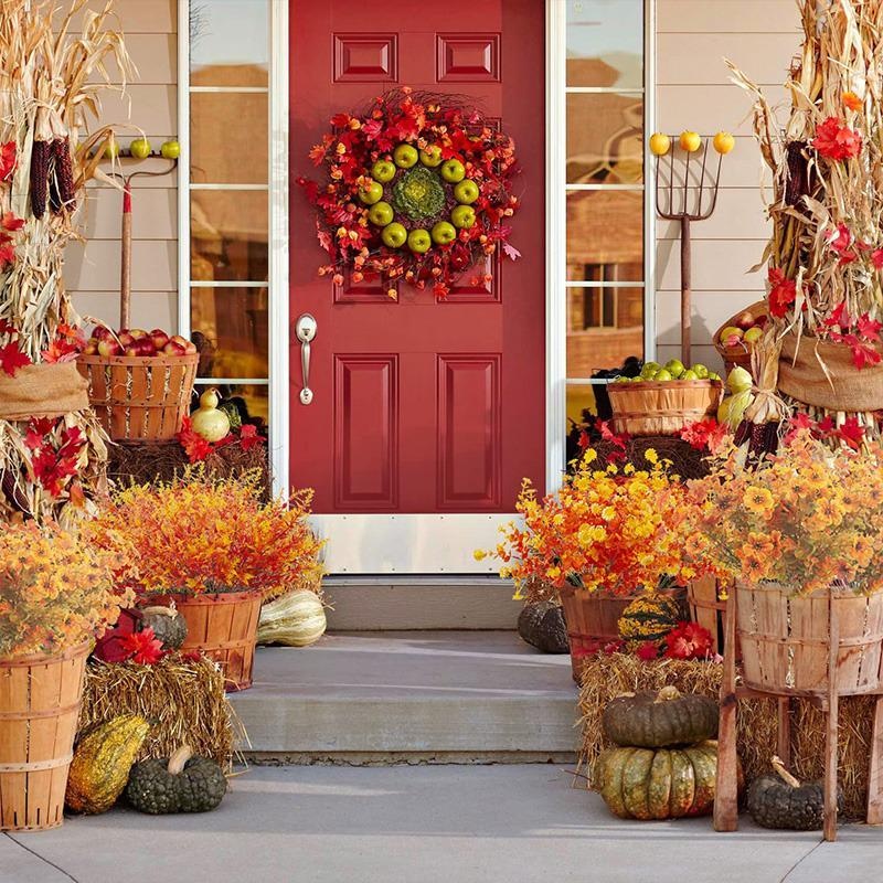 1Pcs Bundle Artificial Fall Fl - Dried Flower Bunch avis et prix