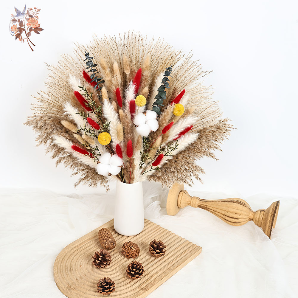 Natural Dried Fluffy Red Bunny - Eucalyptus Preserved avis et prix