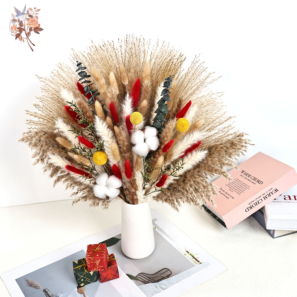 Natural Dried Fluffy Red Bunny - Eucalyptus Preserved avis et prix