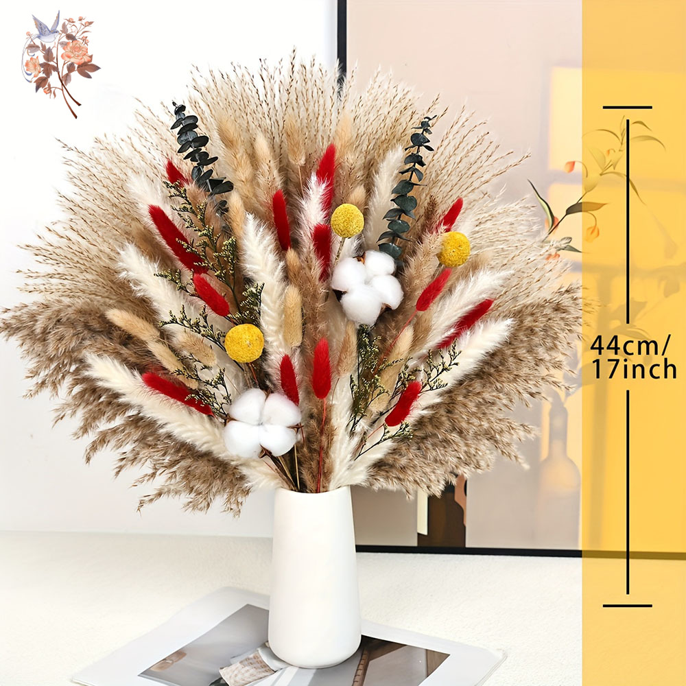 Natural Dried Fluffy Red Bunny - Eucalyptus Preserved avis et prix