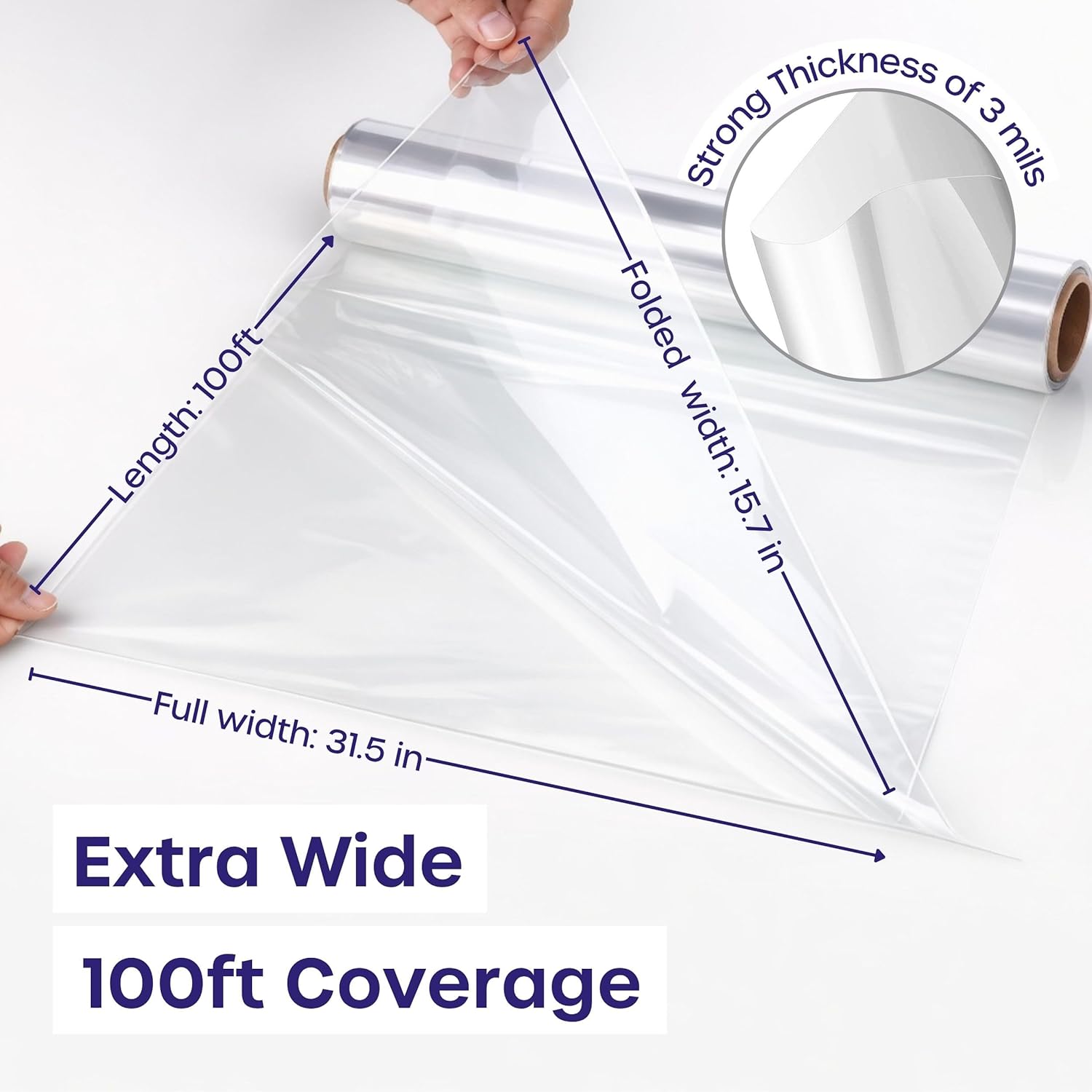 Clear Cellophane Wrap Roll 31. - Cellophane Wrap Clear avis et prix