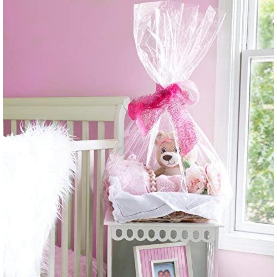 Clear Basket Bags, 5 Pack Larg - Cellophane Wrap Clear avis et prix