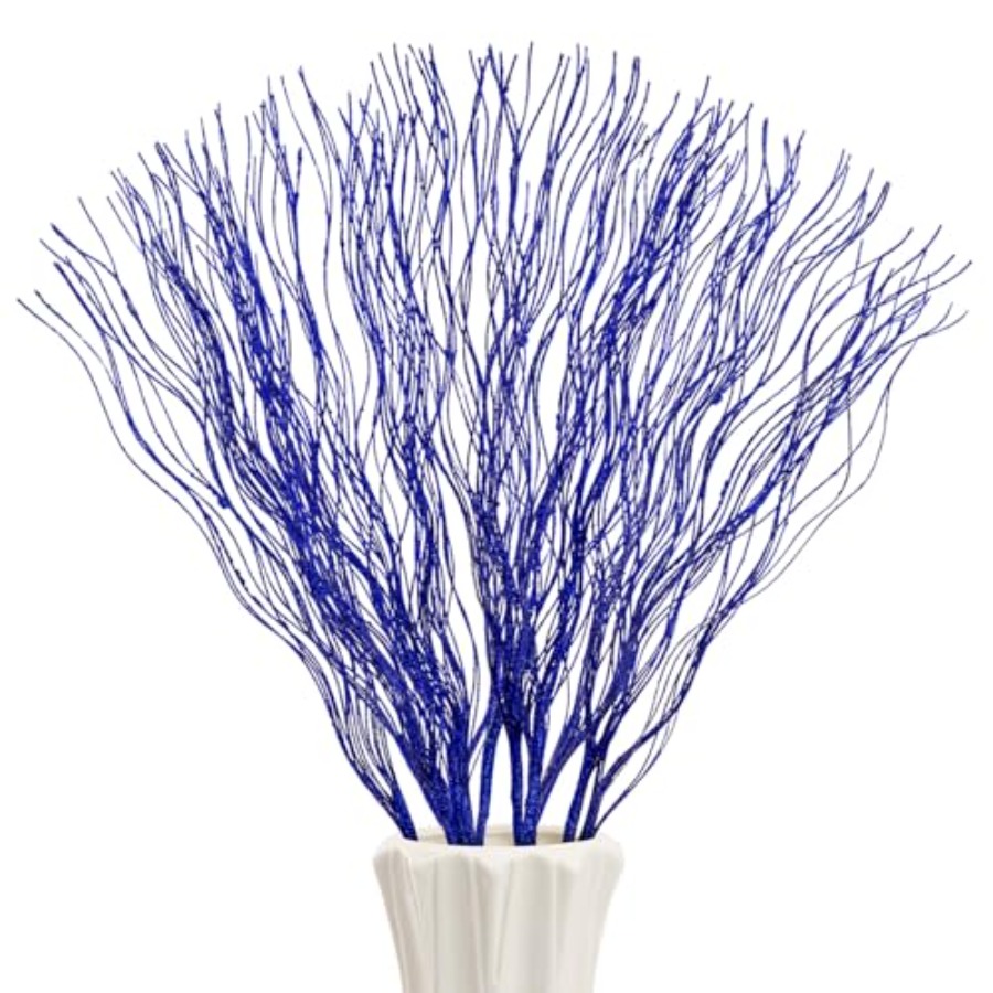 10 PCS Glitter Christmas Picks - Branch Curly Willow avis et prix