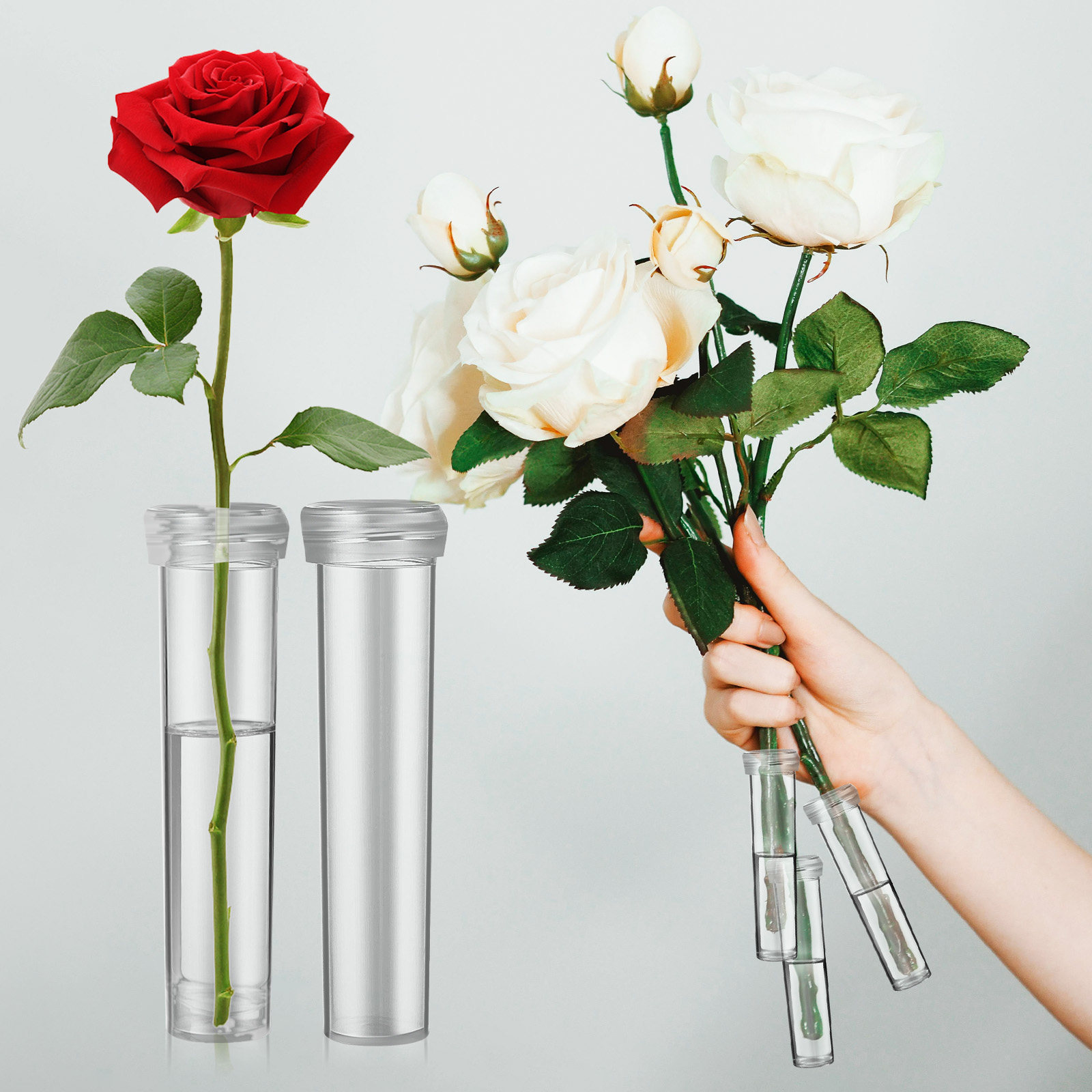 100Pcs Flower Water Tubes Leak - Anda Florist Supply avis et prix