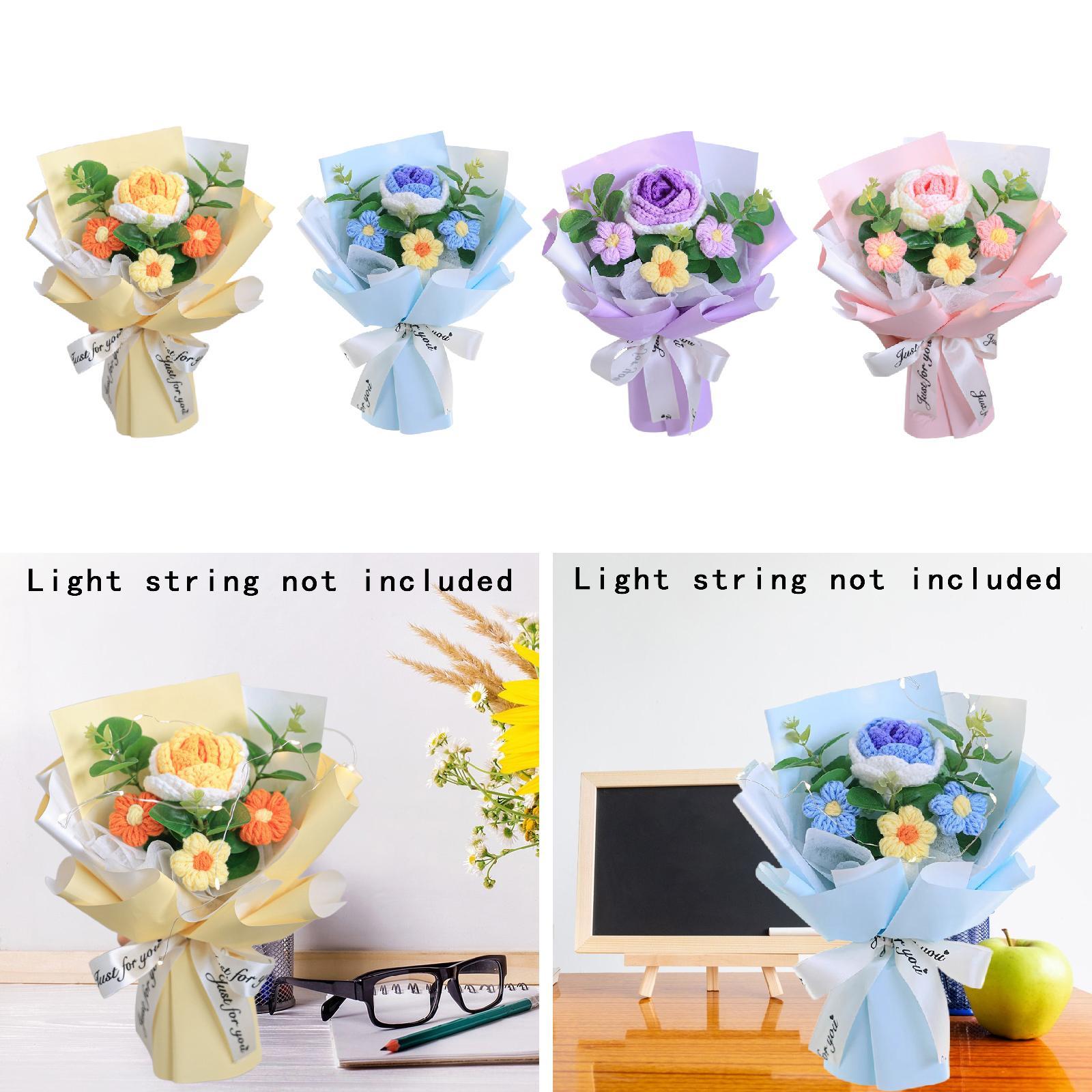Crochet Flower Bouquet Artific - Eucalyptus Preserved avis et prix