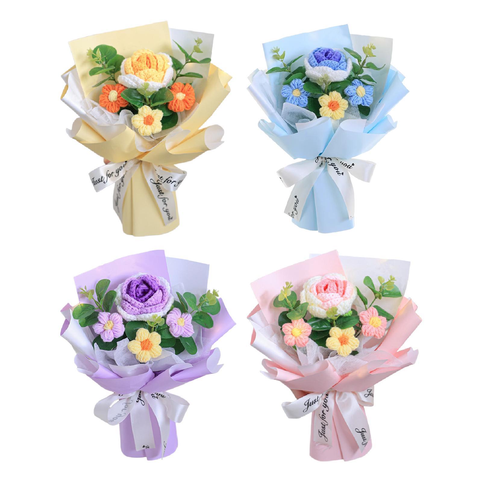 Crochet Flower Bouquet Artific - Eucalyptus Preserved avis et prix