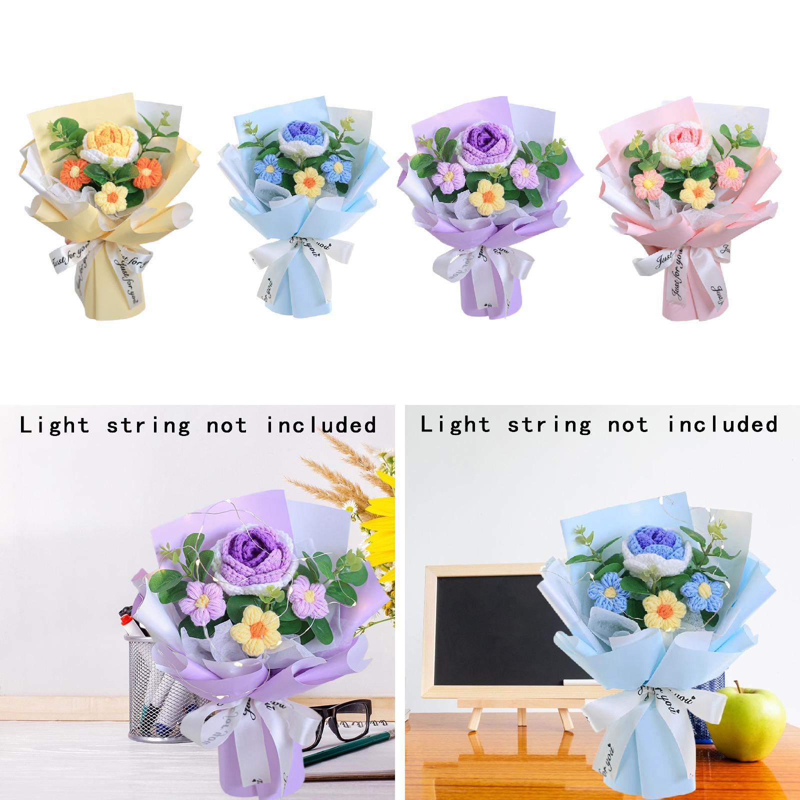 Crochet Flower Bouquet Artific - Eucalyptus Preserved avis et prix
