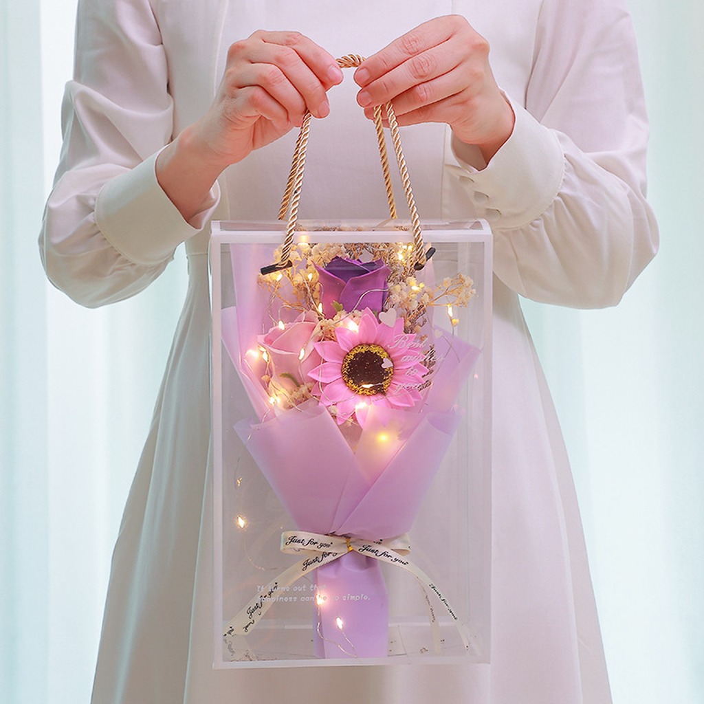 Soap Flower Decorative Bouquet - Dried Flower Bunch avis et prix