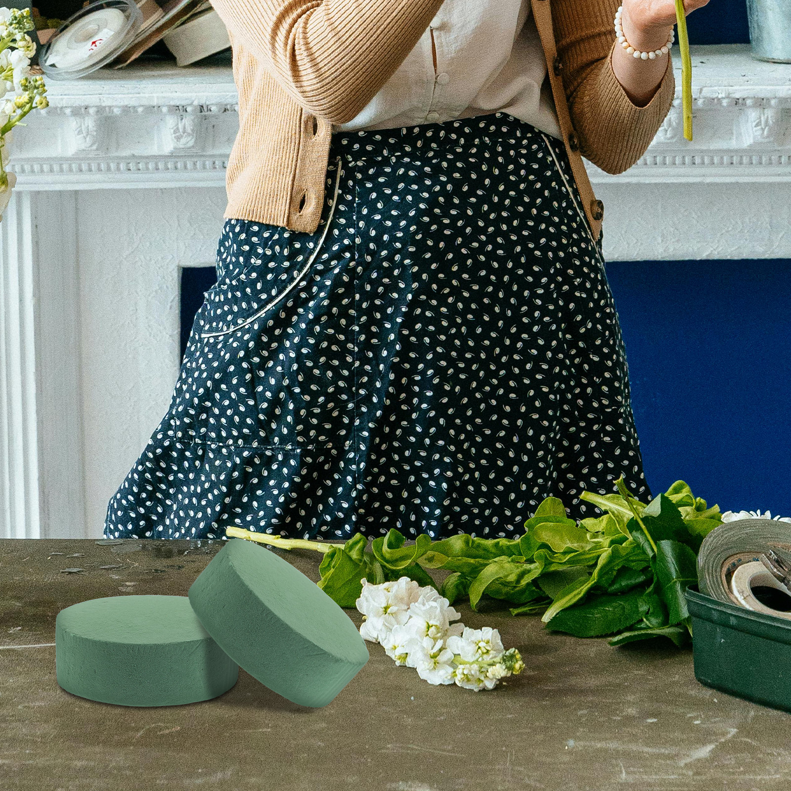 6Pcs Round Floral Foam Blocks  - Anda Florist Supply avis et prix