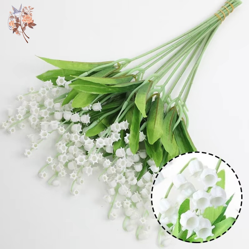 White Lily of The Valley 10Pcs - Dried Flower Bunch avis et prix
