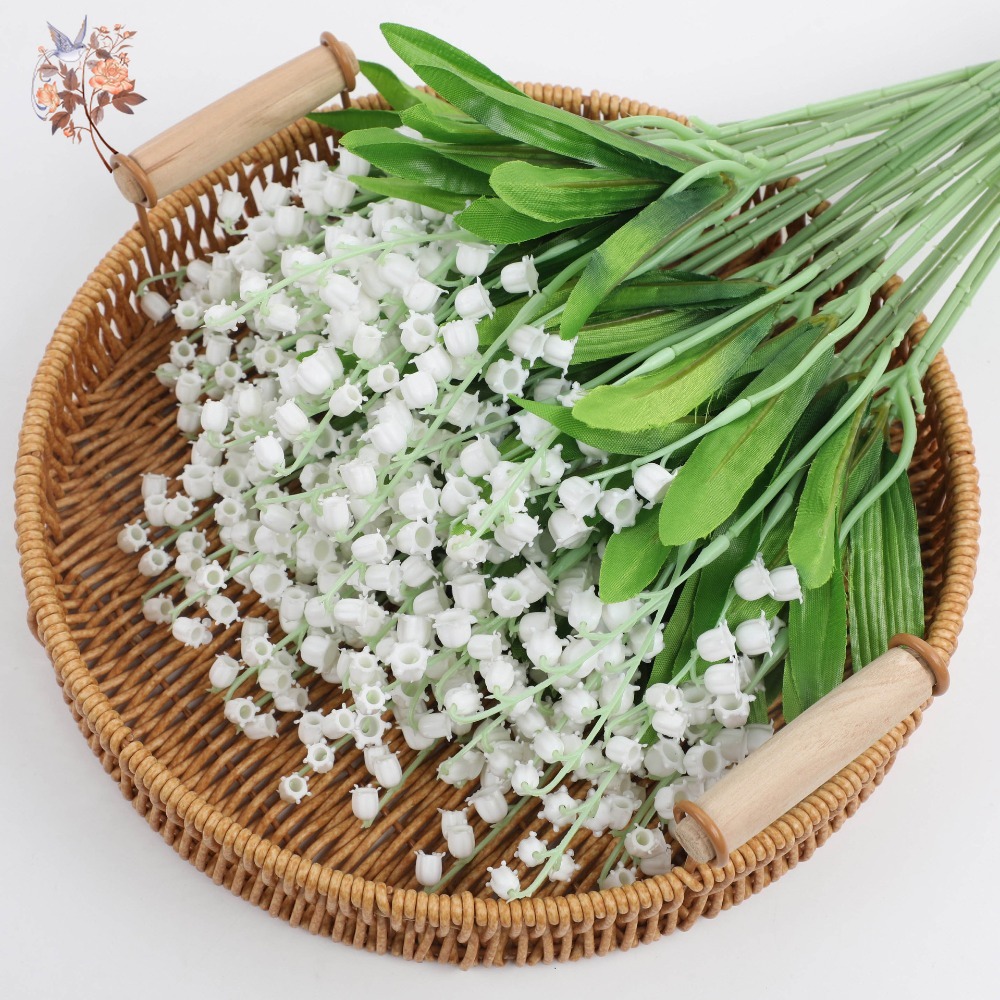 White Lily of The Valley 10Pcs - Dried Flower Bunch avis et prix