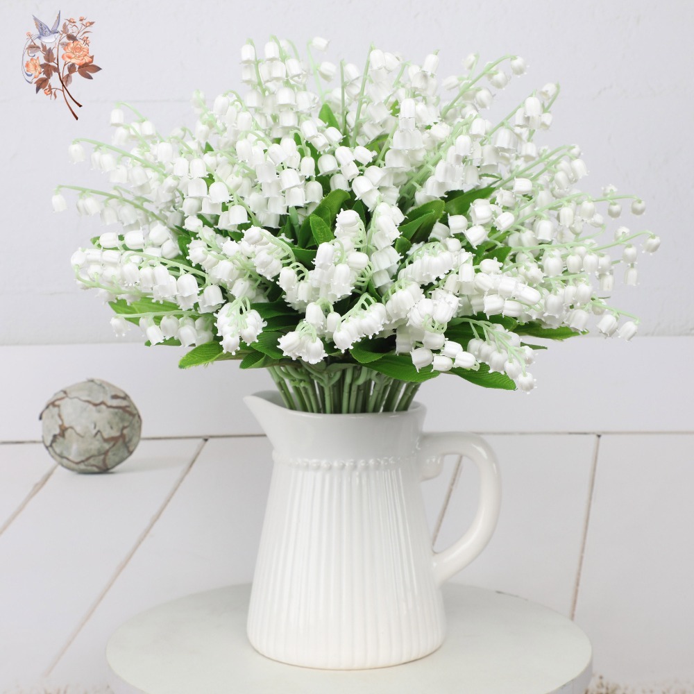 White Lily of The Valley 10Pcs - Dried Flower Bunch avis et prix