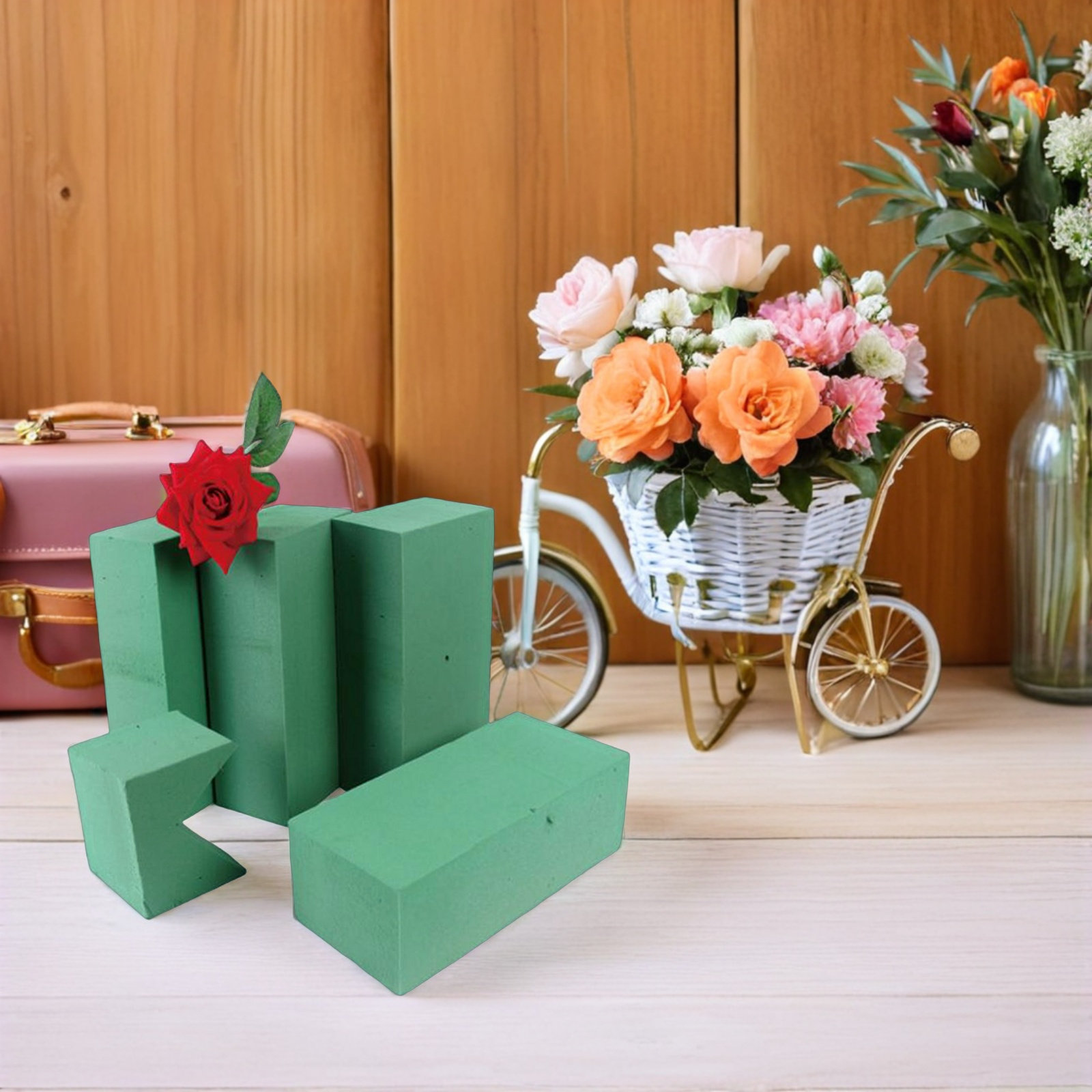 Floral Block Flower Brick Gree - Anda Florist Supply avis et prix