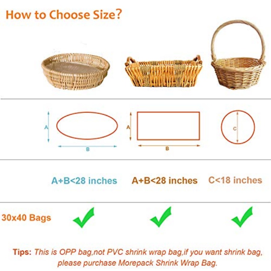 Large Cello/Cellophane Bags, 3 - Cellophane Wrap Clear avis et prix