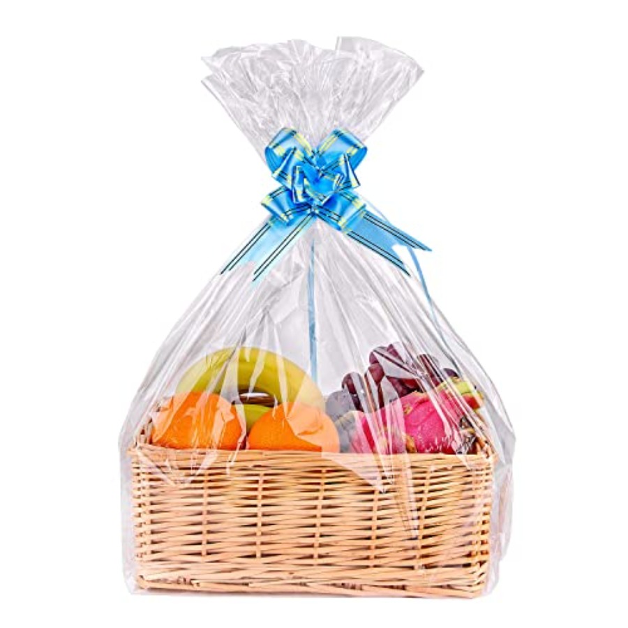 Clear Basket Bags 20Pack Large - Cellophane Wrap Clear avis et prix