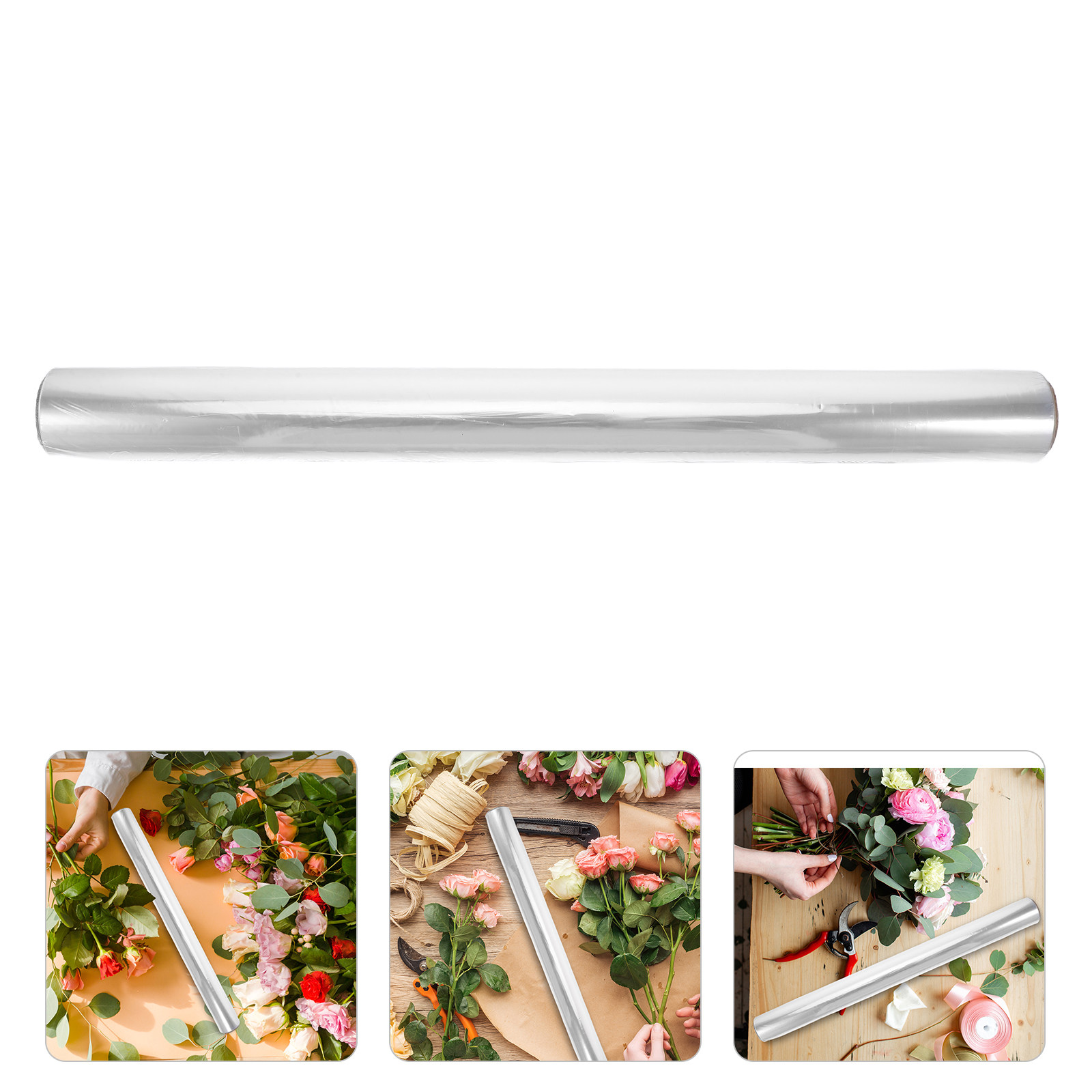 1 Roll Clear Cellophane Wrap T - Cellophane Wrap Clear avis et prix