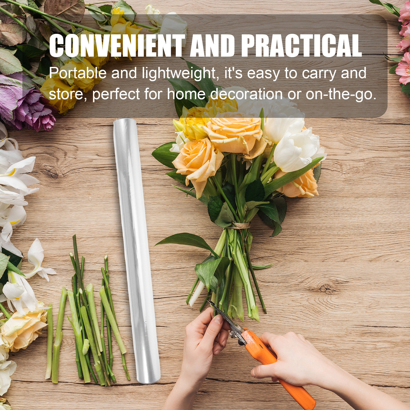 1 Roll Clear Cellophane Wrap T - Cellophane Wrap Clear avis et prix