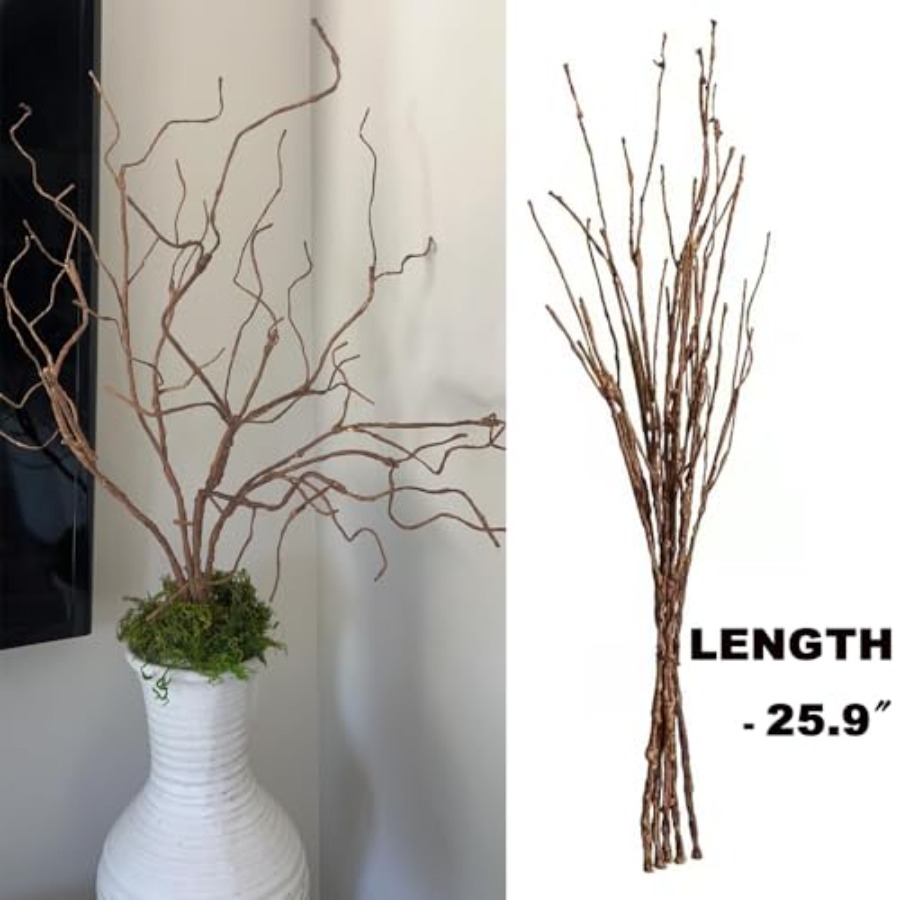 5PCS Artificial Lifelike Curly - Branch Curly Willow avis et prix